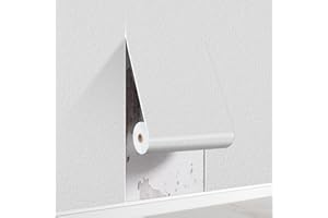 Trafagala 6 Roll 3D White Textured 3mm Thick Self Adhesive Thermal Wallpaper for Cold Bad Walls Textured Insulation Roll Peel and Stick Wallpaper Waterproof Damp Proof Wall Panels for Kitchen