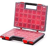 Mivos Double-Sided Organizer 399 x 303 x 100 mm - 42 Compartments - Accessories Box, Screws and Sturdy Tools for Workshop
