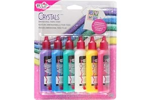 I Love To Create Tulip Dimensional Fabric Paints 1.25oz 6/Pkg-Crystals