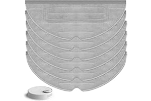 PALMCEE Wiederverwendbare Wischtücher, waschbar, wiederverwendbar, Ersatzzubehör, Staubsauger-Zubehör für Roborock T8/T8 Plus/Q7/G10S/T7 plus/S7/G10, 6 Stück