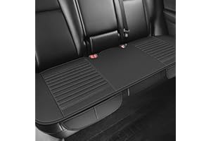 CHSG Funda de piel sintética para asiento trasero, protector universal para sedán, Hatchback, SUV, accesorios interiores de coche, cubierta inferior del asiento trasero, se adapta al 90% de los coches