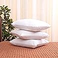 Amazon Brand - Solimo Microfiber Filled Cushion, 16 x 16 inch (40.6 x 40.6 cm), Set of 3, white