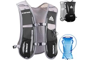 Azarxis Sac à Dos Hydratation 5L Gilet d'Hydratation Trail Léger pour Homme Femme Marathoner Cyclisme Randonnée Escalade