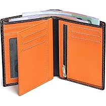 POWR Portafoglio Uomo Slim Vera Pelle Blocco RFID - Porta Carte di Credito - 8 Carte Bancarie