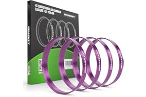 HASKYY 4 Centradores 4 LLANTA I 74,1-72,6 ALUMINO I Anillo de centrado de Aluminio I 4X Argent