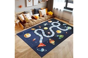 SIMPEX Tappeti per bambini, Progettazione dello spazio esterno, Tappeto blu intenso, 160 x 230 cm, Tappeti per bambini, Tappeto camera dei bambini