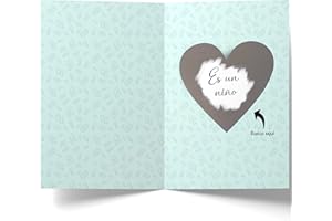 Cheerset Tarjeta Rasca Sorpresa Embarazo Es un Niño con sobre (Niño)