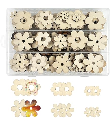 45 Stück Holzscheiben In Hausform – DIY Deko-Anhänger Für Weihnachten, Wohnung, Fenster & Bastelprojekte