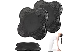 VMUTGA 2 Pièces Yoga Genouillère, 20 x 20 cm Tapis Yoga Antidérapants Coussin de Genou Pad Bolster Sport Accessoires Yoga pour Fitness Stretching Protéger Genoux Coudes Cheville