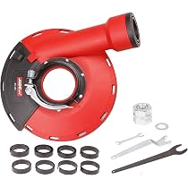 Capot Protection Meuleuse 180 Mm + Disque Diamant Béton - Avec Adaptateur Aspirateur, Pour Bosch, Makita... - Aidelife