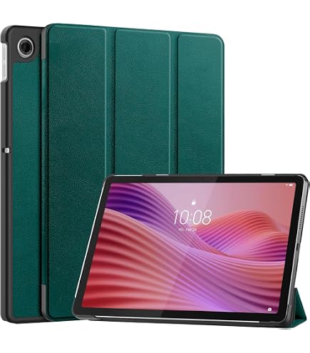 LiuShan 360° Drehhülle Für Lenovo Tab TB311FU (2025, 10.1 Zoll) – Mit Standfunktion & Vollem Zugriff, Schwarzes Kunstleder