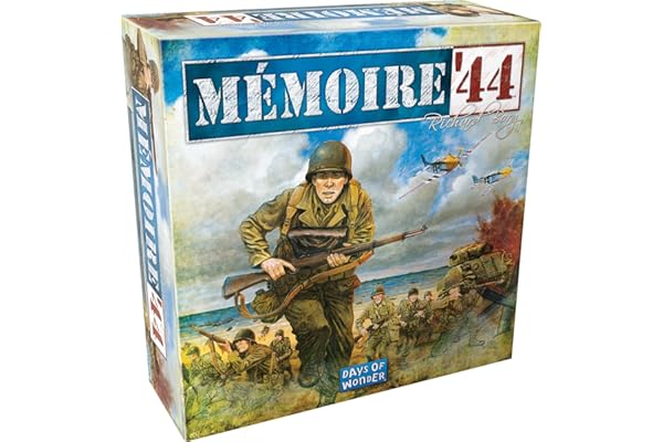 Asmodee - MÉMOIRE'44 (Refresh 2025) - Jeu de Plateau, Batailles Historiques de la Seconde Guerre Mondiale avec Plus de 20 Scénarios, Enfants & Adultes, 8 Ans et Plus, 2 à 4 Joueurs, Français