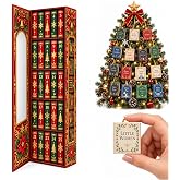 Advent Calendar with Mini Books 2026 for Christmas and Decoration, D | Surprise Calendar Toy For Adults 2026 Christmas Christ