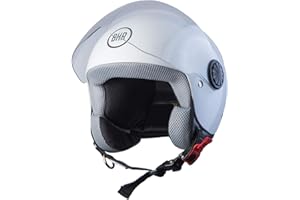 BHR Helmets 806 KID Motorradhelm Jugend Unisex, Weiss, L