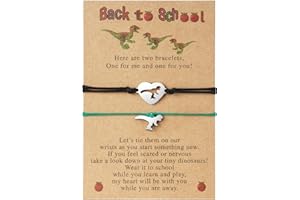 AUAUY Regali di Ritorno a Scuola, Bracciale Madre e Figlia Bracciale Mamma e Figlio Regalo per Madre, Regali per il Primo Giorno di Scuola per Ragazze e Ragazzi, Natale Regalo, Amore