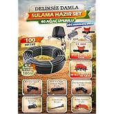 Akıllı Damla Sulama Seti 100m | WiFi + Otomatik Zamanlayıcı Dahil | 16mm PE Hortum | 40 Damlatıcı (HS0033)
