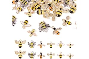 PH PANDAHALL PandaHall Pendentifs, breloques en forme de cœur, en émail, pour fabrication de bijoux