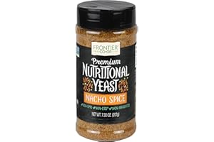 FRONTIER CO-OP Frontier Natural Products, Premium Nutritional Yeast, Nacho Spice, 207g, 7.3 Ounce