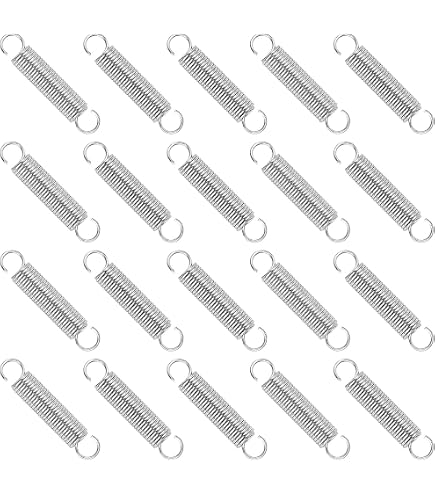 15 Ressorts De Traction Double Crochet - 1.2x8x30mm - Acier Inoxydable - Pour Meubles, Hamacs, Trampolines
