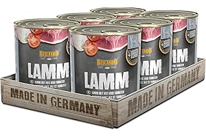 Belcando Super Premium Boîte 6 x 800 g Agneau avec Riz et tomates | Nourriture Humide pour Chiens | Aliment Humide pour Chiens de Toutes Races