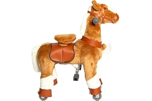 Galoppo Reitpferd auf Rollen für Kinder ab 2 Jahren in der Größe Small – XXL Spielpferd zum Spielen und mechanischen Reiten für Indoor und Outdoor
