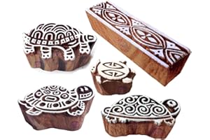 ROYAL KRAFT Innovant Forme Bordure et Tortue Bois Blocs Pour Impression (Set de 5)