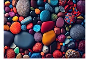MOJIGE Jigsaw Puzzles for Adults 1000 Piece Jigsaw Puzzles for Adult Educational Game Challenge Toy 1000 Pieces Puzzle for Adults Kids.Educational Games Home Decoration.Theme: Colorful Stones