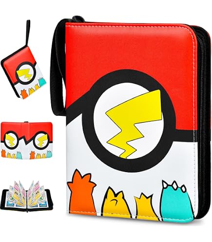 Álbum Para Cartas Coleccionables - 30 Páginas, Hasta 720 Cartas, Cierre Cremallera, Cuero PU