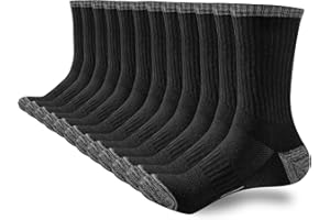 inaWarm Chaussettes Femme 39-42 35-38, Chaussettes Femme Sport Respirantes Rembourrage Chaudes Coton Randonnée，Extérieur Anti-ampoules Épaisses Bottes Chaussettes de Courir Femme Multicolore 6 Paires