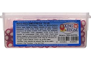 KINGREGAL King Regal Maxi Relleno Fresa - estuche 70 unidades