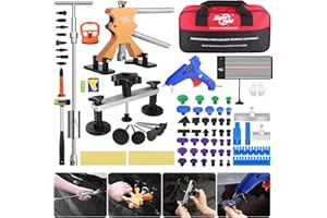 Fly5D Kit de réparation Professionnel de Bosses de Voiture - Outil de réparation de Bosses de Voiture avec LED doublée - Marteau Coulissant 2 en 1 pour Les dommages de grêle de Voiture