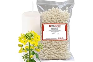 TFC TROLL FACTORY TFC Rapswachs 4kg - Premium Kerzenwachs zum Gießen und Gestalten - Ideal für Duftkerzen und DIY Kerzen Sets - Biologisch Abbaubar