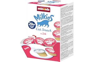 animonda Milkies Power, latte per gatti porzionato, Beauty, 4 x 20 capsule da 15 g