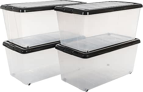 Iris 4, Rollerbox 70 Liter, Rollbox mit Handel, Transparent