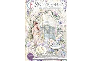 Ciao Bella Junk Journal & Ephemera Book "Secret Garden" A4 16 feuilles Journaling papier à motifs papeterie créative scrapbooking papier à bricoler