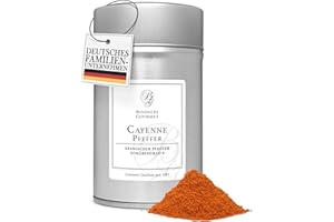 ‎BOOMERS GOURMET Boomers Gourmet - Cayenne Ground Pepper, Cayenne Pepper, High Quality, Hot Chili, Ideal for Spicy Dishes and Marinades - Spice Jar 11.5 cm - 90 g