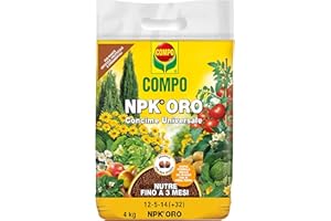 GESAL Compo NPK ORO, Concime Universale, Per Piante Orticole, Frutticole e Ornamentali, In Vaso e Piena Terra, Nutre Fino a 3 Mesi, 4 kg