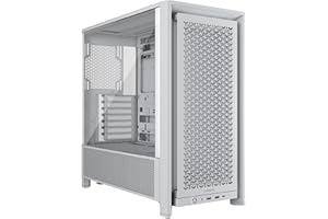 CORSAIR Frame 4000D Caja Modular Mid–Tower ATX para PC – Alto Flujo de Aire, Sistema de Montaje de Ventiladores InfiniRail™, ASUS BTF, MSI Project Zero, Gigabyte Project Stealth – Blanco