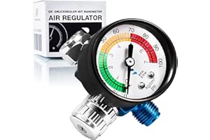 ‎BENBOW BenBow Druckregler mit Manometer für Lackierpistolen, bis 7 bar
