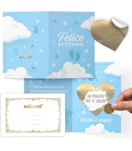 Edition Seidel Biglietto di auguri per battesimo con busta biglietto