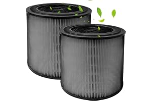 2 stycken HEPA-filter kompatibla med Philips AC0950 AC0951, ersättningsfilter, högeffektiv filtrering, ren luft, lämplig för