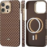 RAPTIC iPhone 16 Pro Max Kılıf 6,9 İn&ccedil; i&ccedil;in Aramid Elyaf, MagSafe ile Uyumlu, Kaymaz ve İnce Hafif Dokunma Hissi, 1500D Arami