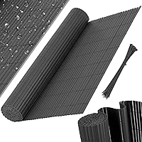KESSER® PVC Sichtschutzmatte Sichtschutzzaun Balkonverkleidung Windschutz Wetterfest verstärkten Lamellen, für Garten…