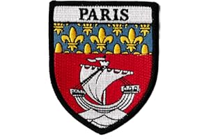 NAGAPATCHES Patche Ecusson Ville Paris Patch Brodé Thermocollant Armoiries Blason Parisien