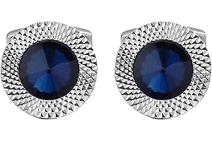 Cufflinks Direct Sapphire Blue AAA Clarity Austrian Crystal Mens Gift Cuff Links