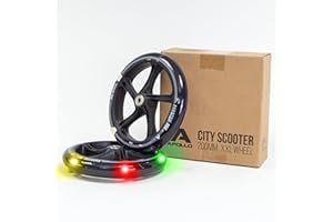 ‎APOLLO Apollo City Scooter 200mm Ersatzräderset - Pro Wheels mit ABEC 7 Kugellager, Roller Rad Ersatz-Räder passend City-Scooter, auch als LED-Rollen erhältlich