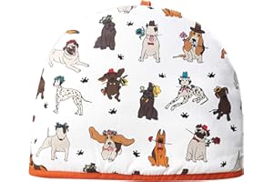 SIXSIGMA SPORTS Couvre-théière isotherme pour théière de petite, moyenne et grande théière | Design amusant et tendance pour anniversaire, Noël, cuisine, nouvelle maison – 35 x 27 x 3 cm