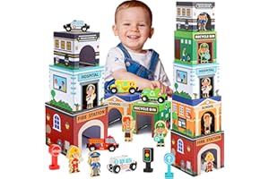 Naxudcoo Sortier- und Stapelspielzeug für Kleinkinder: Vorschul-Lernspielzeug nach Montessori-Art für Jungen und Mädchen im Alter von 3-5 Jahren, Geschenk für 3-5-jährige Jungen und Mädchen