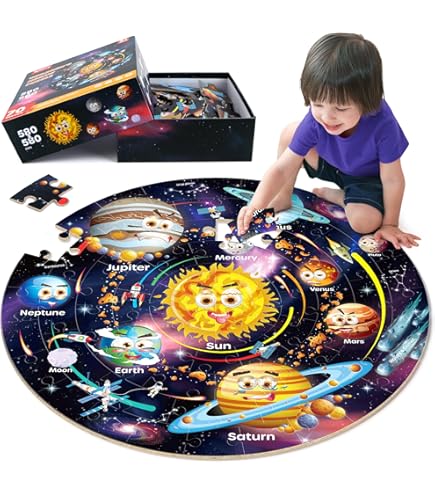 Sonnensystem Spielzeug Für Kinder 3-8 Jahre - Motorisiertes Planeten-Modell, Montessori Lernspielzeug