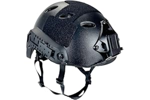 HANSTRONG GEAR Taktischer Airsoft-Schutzhelm, verstellbar, schnell einsetzbar, PJ NVG Halterung für Taktische Airsoft, Paintball